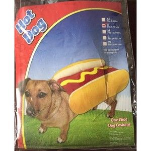 Hot Dog One Piece Dog Costume